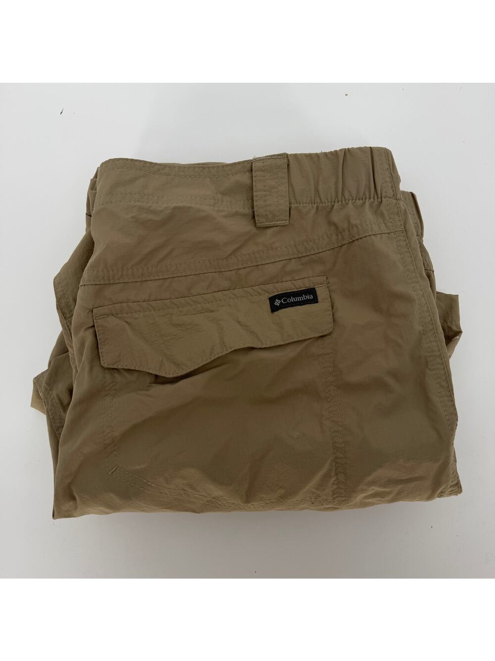 Columbia Silver Ridge Convertible Cargo Pants Mens 38X(29) Beige Zip Off Hiking